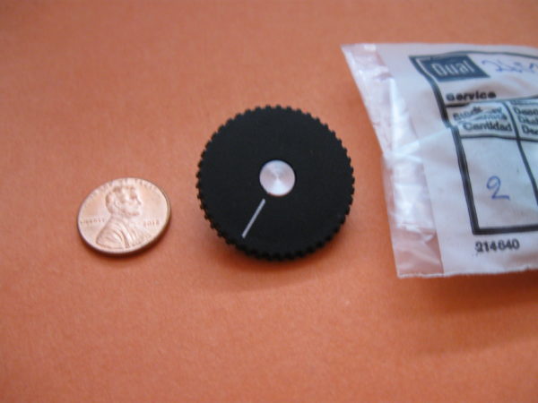 dual turntable part black knob 265731